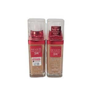 2x Revlon Age Defying 3X Liquid Foundation Makeup SPF 20 #55 Cool Beige